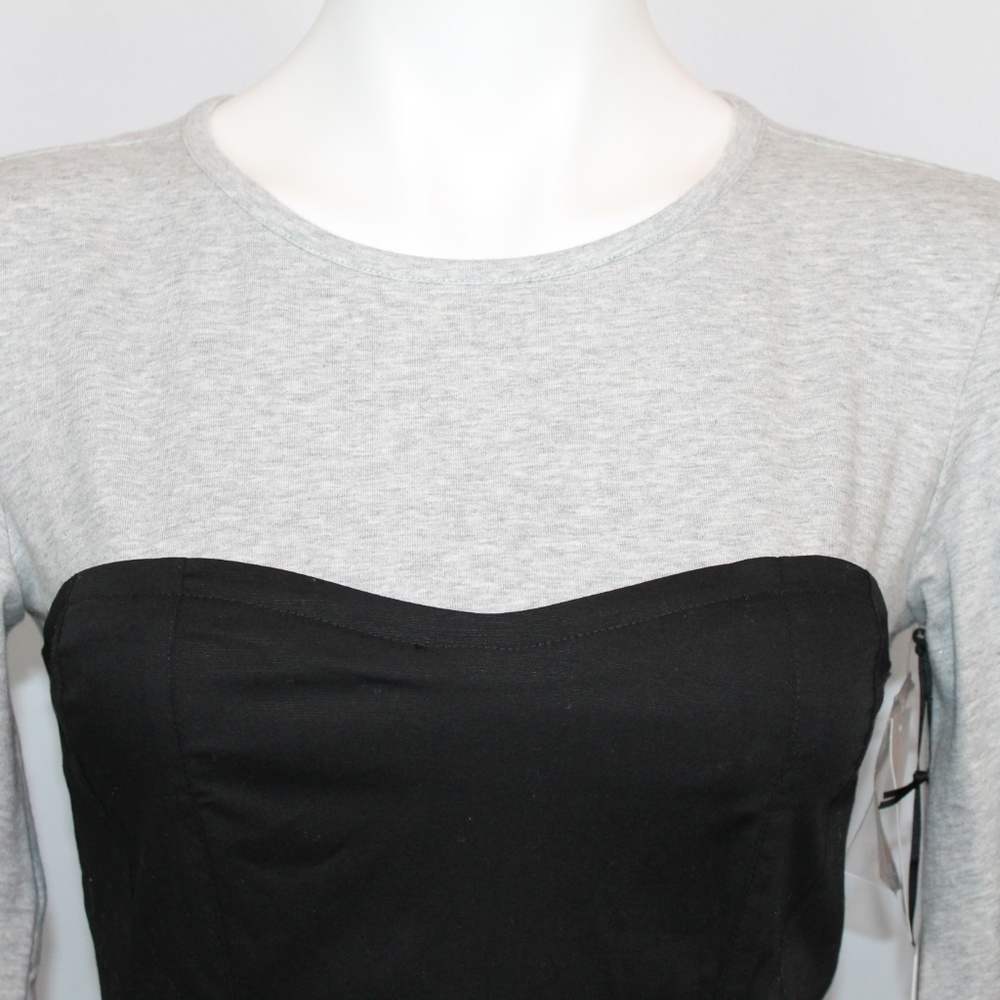 1. State Shirt Black Gray Long Sleeve Cotton XS - Picture 2 of 6